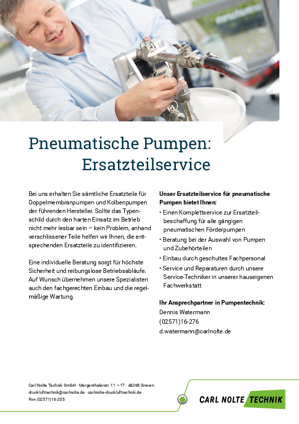 Flyer Pumpenersatzteile