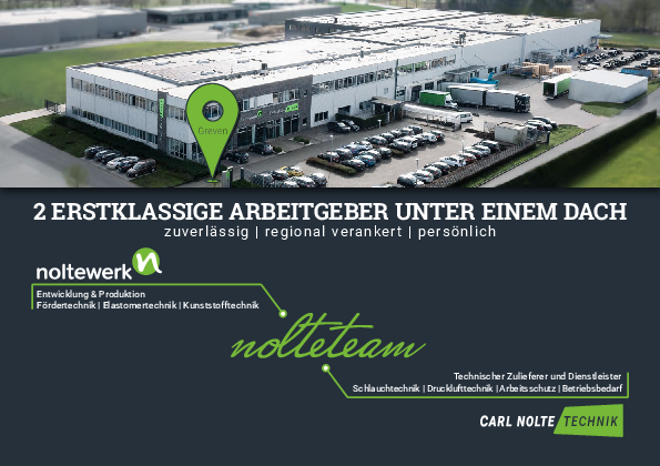 Flyer Arbeiten und Ausbildung im nolteteam