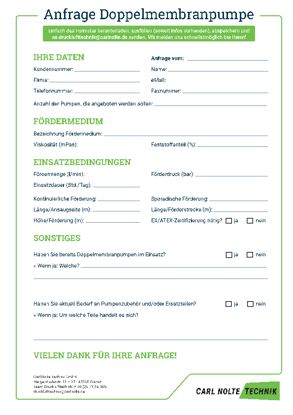 Jetzt einfach Doppelmembranpumpen anfragen